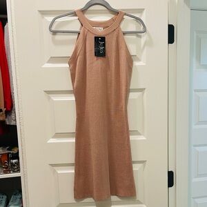 Tan Halter Dress
